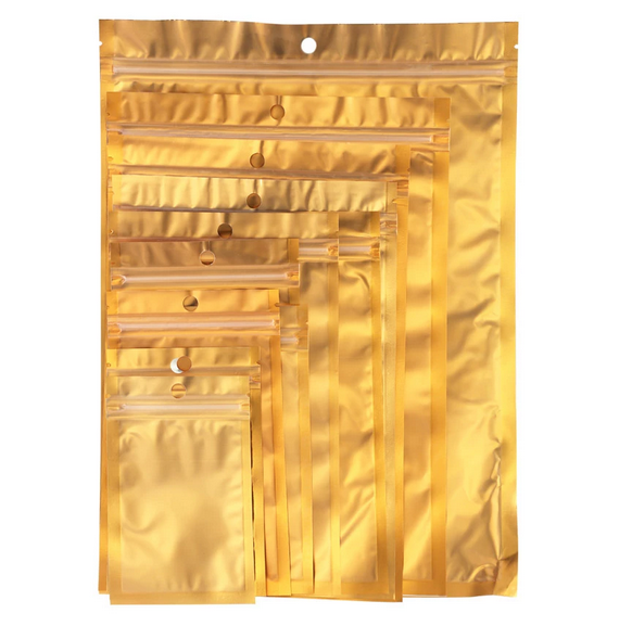 Goldene Beutel | Geschenkverpackung | Set mit 10 Stück