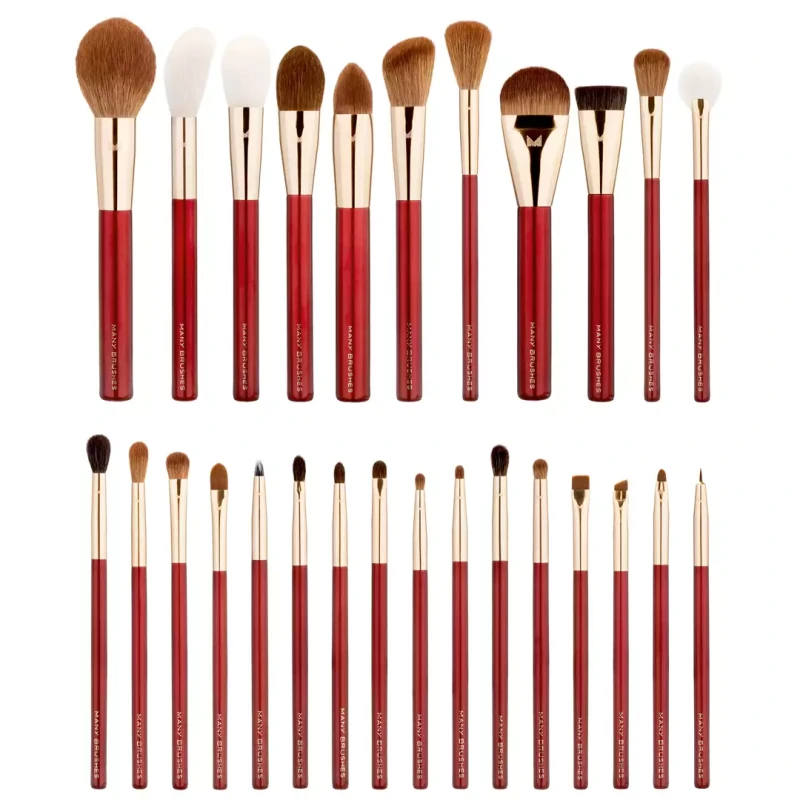 Many Brushes Premium z tubą | Zestaw 27 profesjonalnych pędzli do makijażu w zestawie z organizerem | gąbeczka gratis