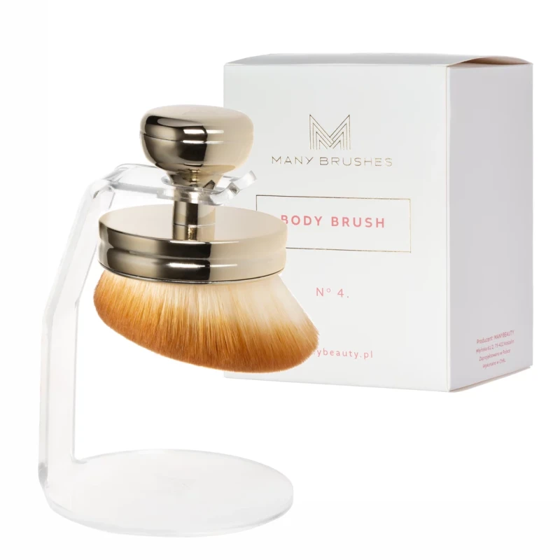 Body Brush - duży pędzel do ciała z akrylowym stojakiem | Model No. 4, opakowanie