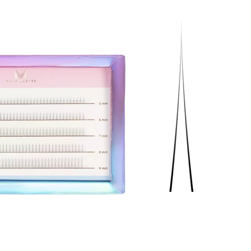Lower Line | Wimpernbüschel für den unteren Wimpernkranz 5–9 mm | Komplettset für Unterlid-Wimpern | Many Lashes