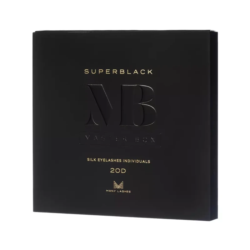 Master Box 20D Superblack | Zestaw kępek rzęs do makijażu
