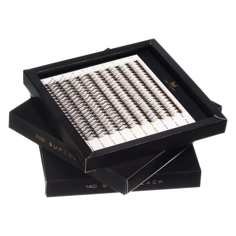 Master Box 20D Superblack | Zestaw kępek rzęs do makijażu