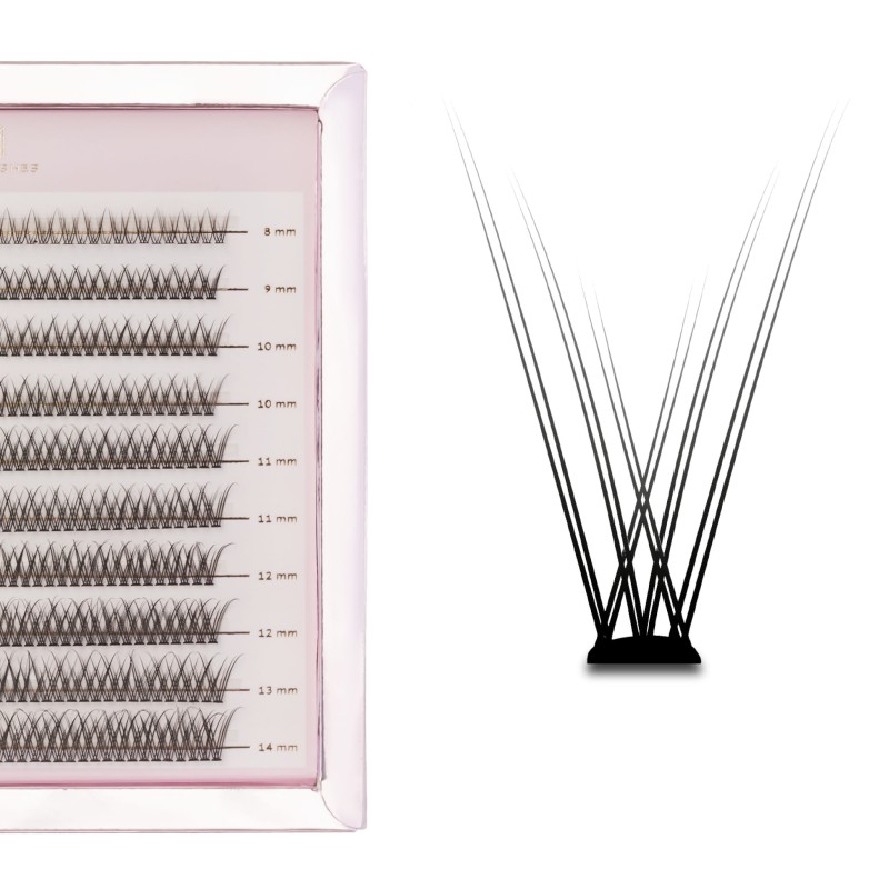 Master Box V-Lashes | Zestaw kępek rzęs do makijażu