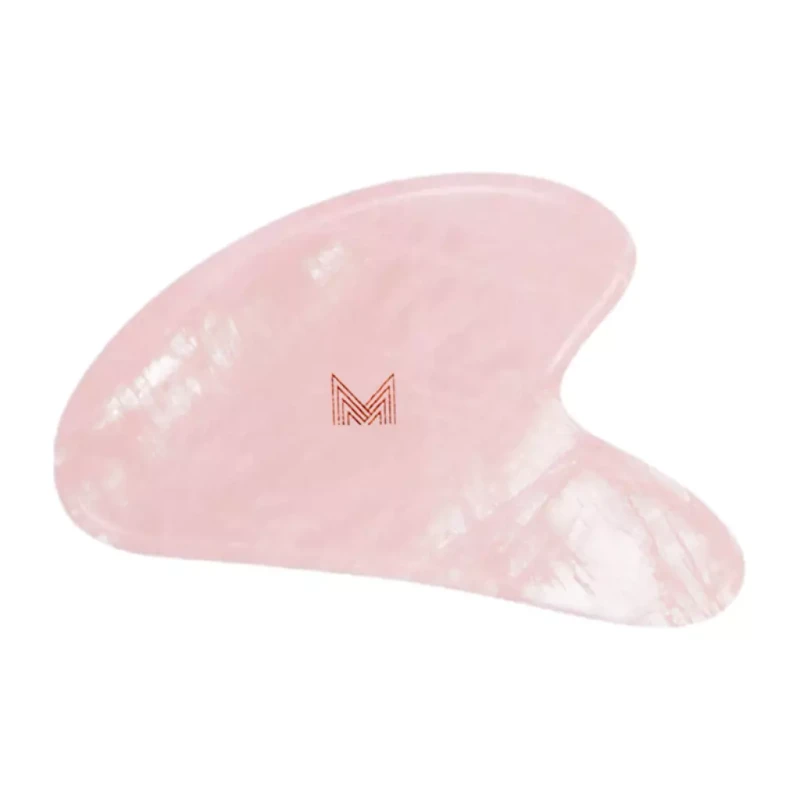 Kwarcowy roller - zestaw z płytką gua sha do masażu twarzy