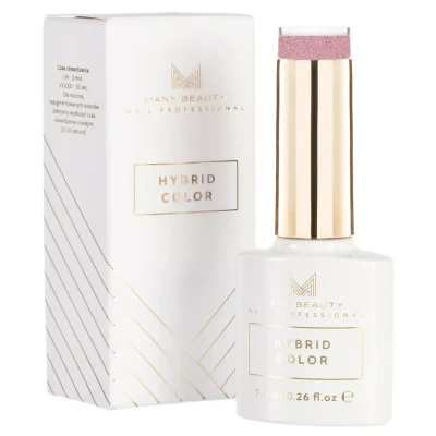 Połyskujący różowy lakier hybrydowy | 608 ruby glow | HYBRID COLOR | UV