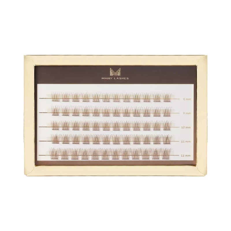 Brązowe kępki rzęs- V-Lashes Intense Chocolate