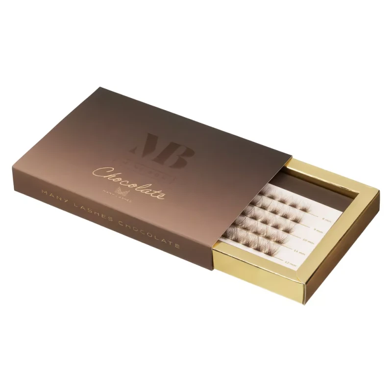 Brązowe kępki rzęs- V-Lashes Obsession Chocolate | Mini Box