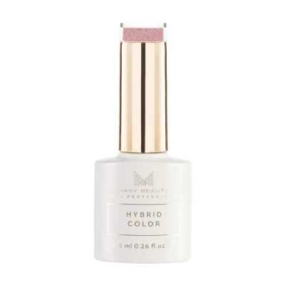 Połyskujący różowy lakier hybrydowy | 608 ruby glow | HYBRID COLOR | UV, butelka