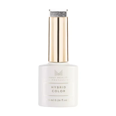 Brokatowy srebrny lakier hybrydowy | 606 brilliant flash | HYBRID COLOR | UV, butelka