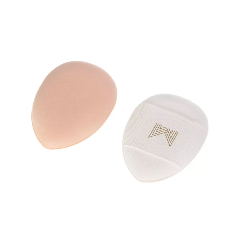 Mini Puff Supersoft | mini puszek na palec | supermiękka gąbka do makijażu | 2 sztuki, biały