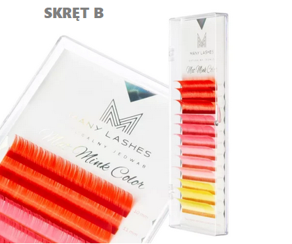 Kolorowe rzęsy do przedłużania Mat Mink Color