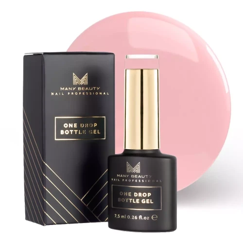 ONE DROP BOTTLE GEL | Einphasiges Gel für Maniküre | Nr. 011 NEUTRAL ROSE | 15 ml