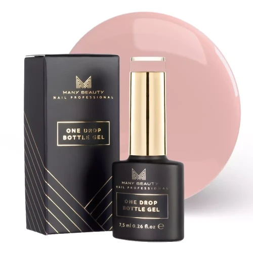 ONE DROP BOTTLE GEL | Einphasiges Gel für Maniküre | Nr. 014 NUDE ROSE | 15 ml