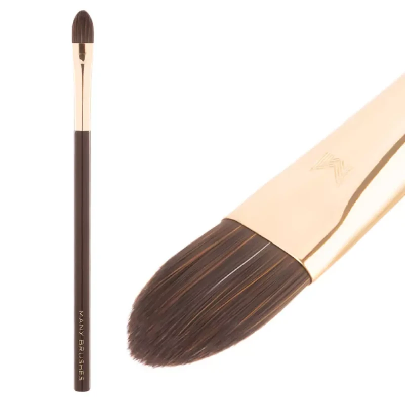 MBC-16 | Flacher Pinsel für Concealer | Many Brushes Chocolate | Straight Fibers | Acrylgriff