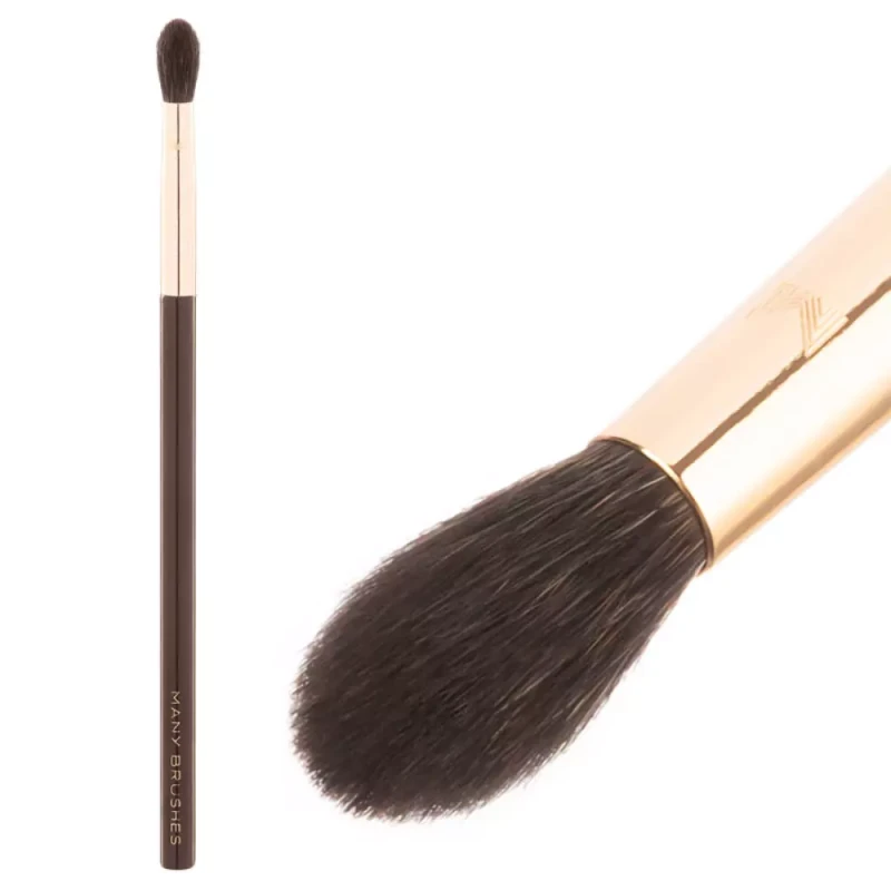 MBC-18 | Größerer Blenderpinsel | Many Brushes Chocolate | Graues Eichhörnchenhaar | Acrylgriff