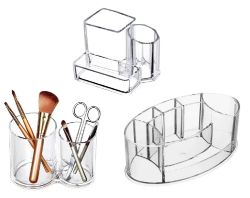 Klarer Acryl-Organizer für Kosmetik | Zubehör