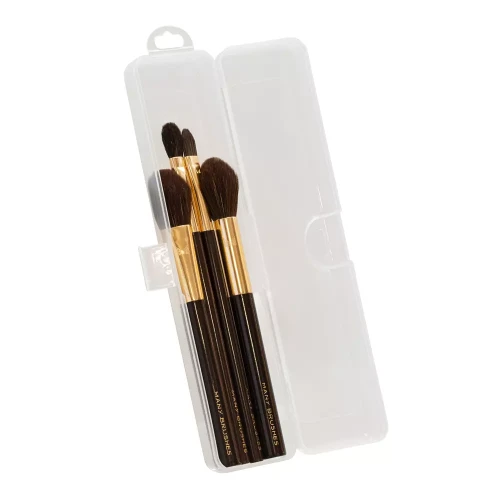Transparente Kunststoffbox für Make-up-Pinsel und Zubehör 