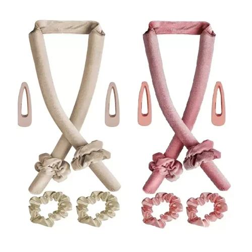 Lockenstab-Haarband | Set mit Gummis und Clips