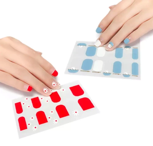 Selbstklebende Nagelsticker für ganze Nägel | Verschiedene Designs | Kleiner Bogen | 14 Stück