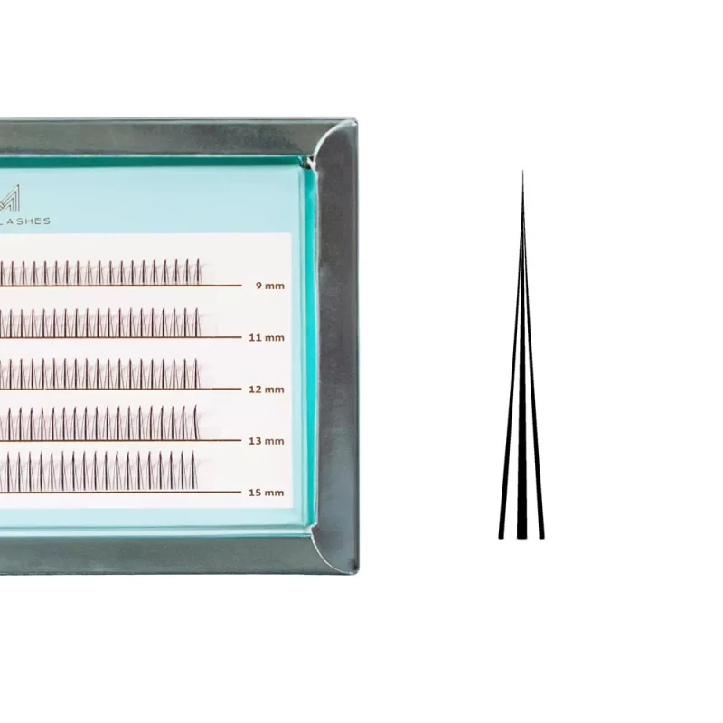 Mini Box A-lashes Classic | mix 1 | Zestaw kępek rzęs do makijażu 9-15 mm
