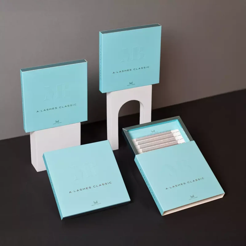 Master Box A-lashes Classic | Zestaw kępek rzęs do makijażu, zdjęcie stylizowane