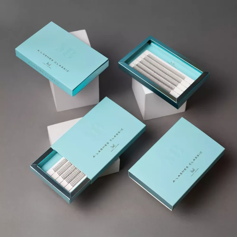 Mini Box A-lashes Classic | mix 2 | Zestaw kępek rzęs do makijażu 12-16 mm, zdjęcie stylizowane
