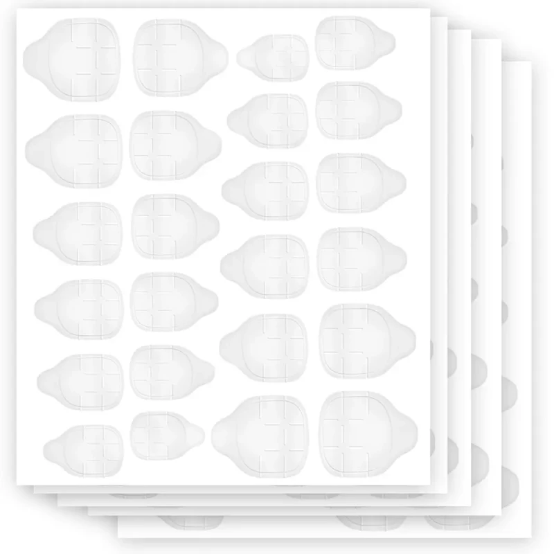 Nagelkleber-Sticker für Tips | doppelseitig | 5 Bögen
