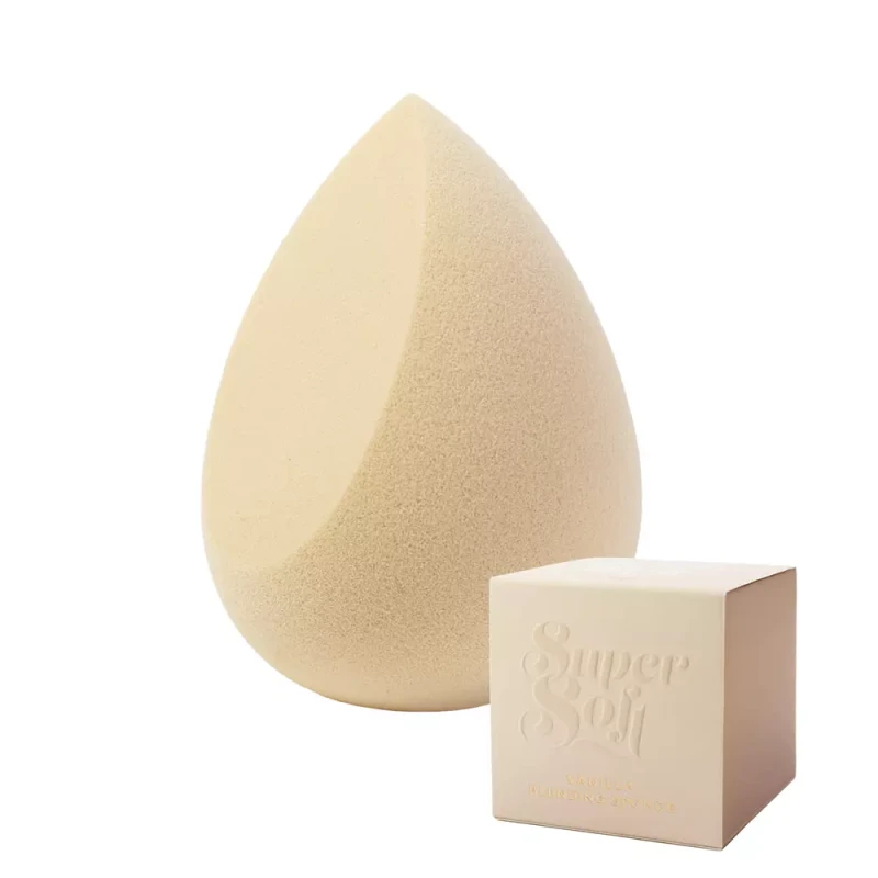 SUPERSOFT - SINGLE CUT 2- beauty blender Blending sponge Gąbka do makijażu w kartoniku kropla ścięta_vanilla.webp