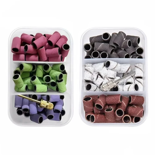 Set Schleifkappen für Fräser – Mischgradation mit Halter