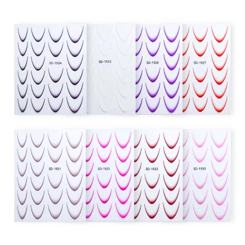Selbstklebende Sticker für Ombre- und French-Naildesigns
