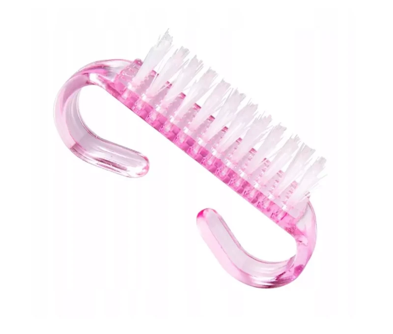 Mini-Nagelbürste | Maniküre | Transparentes Rosa