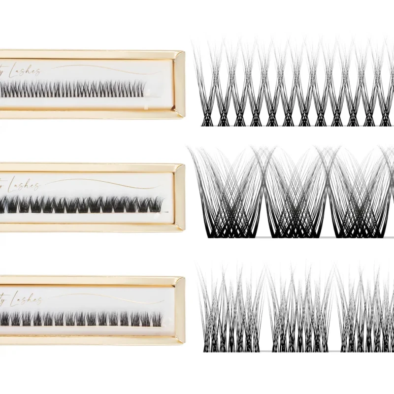 Infinity Lashes - Kępki rzęs na długim bezbarwnym pasku