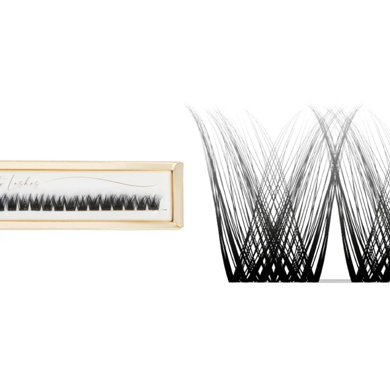 Infinity Lashes - Kępki rzęs na długim bezbarwnym pasku