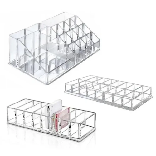 Acryl Klar Organizer für Kosmetik | Wimpern | mit Fächern