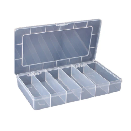 Transparenter Organizer für Zubehör | Verzierungen | 6 Fächer