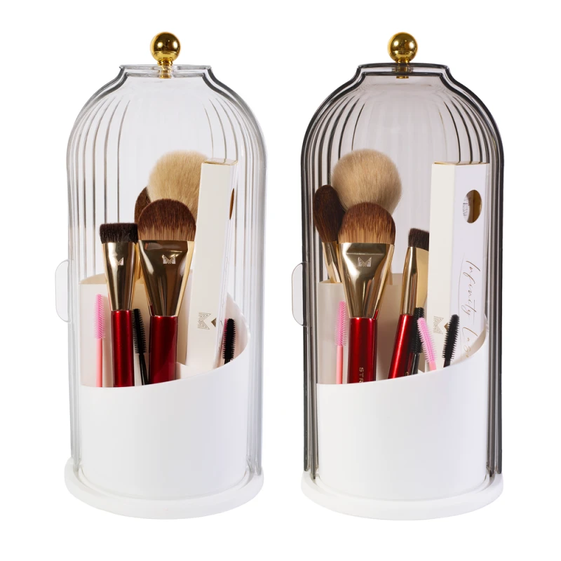 Make-up-Pinsel-Organizer mit Acrylabdeckung | 360° drehbar