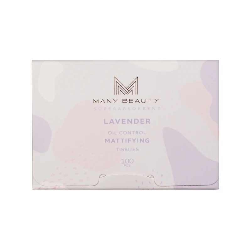 Zapachowe Bibułki Matujące Do Twarzy Mattifying Tissues Many Beauty_lavender.webp