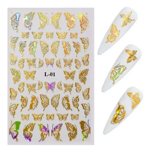 Selbstklebende Nagelsticker | Schmetterlinge