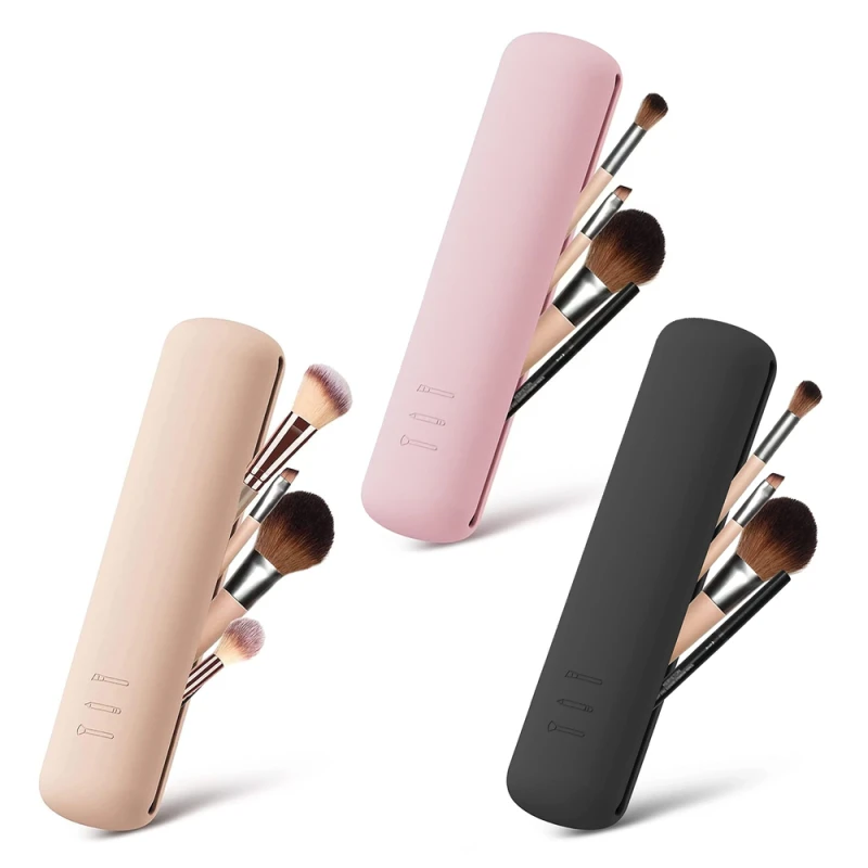 Reiseetui aus Silikon für Make-up-Pinsel