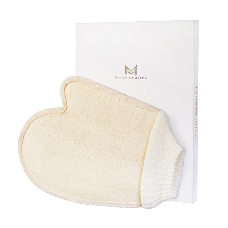 Loofah Exfoliating Bath Mitt | peelingująca rękawica do ciała – luffa i bawełna.webp