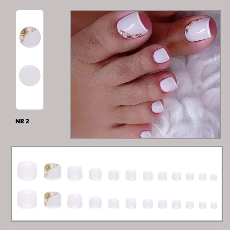Press on Nails | gotowe wzory | paznokcie samoprzylepne | pedicure_2