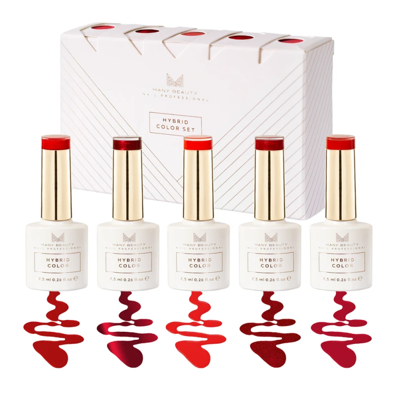 Set Red Obsession Hybridlacke – 5 Rottöne