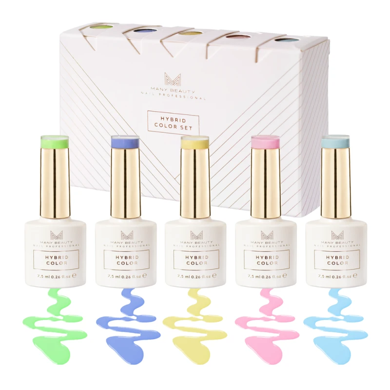 Set Pastel Candy Hybridlacke – 5 zarte Pastellfarben