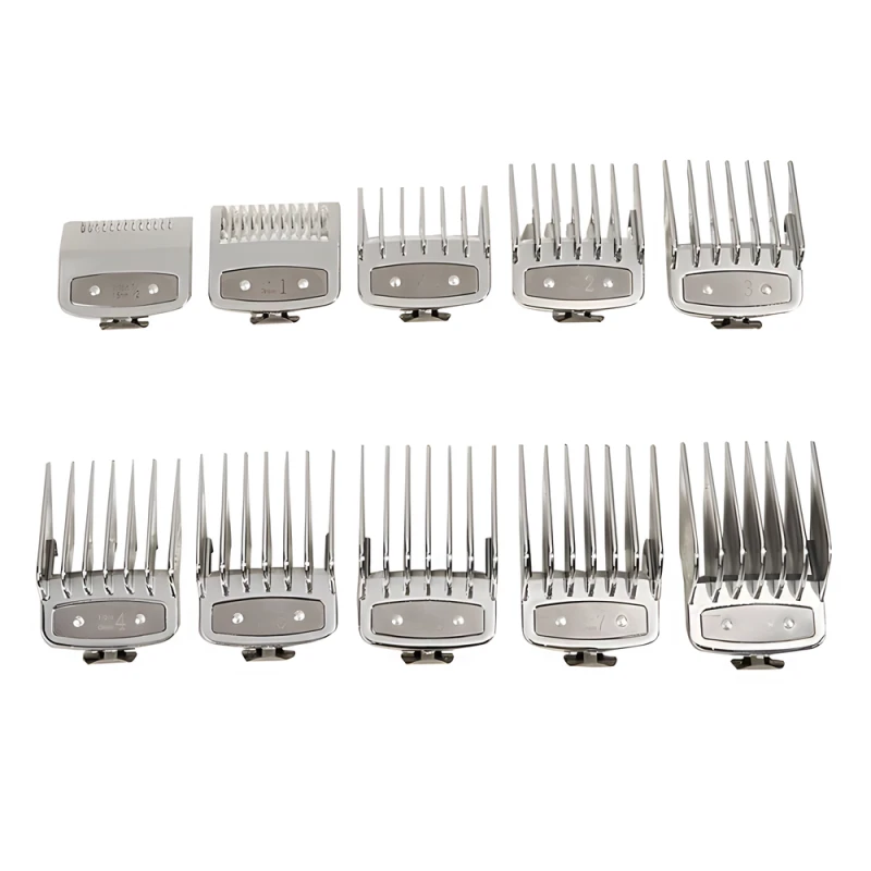 Set aus 10 Aufsteckkämmen für Haarschneidemaschinen | 1,5 mm bis 25 mm