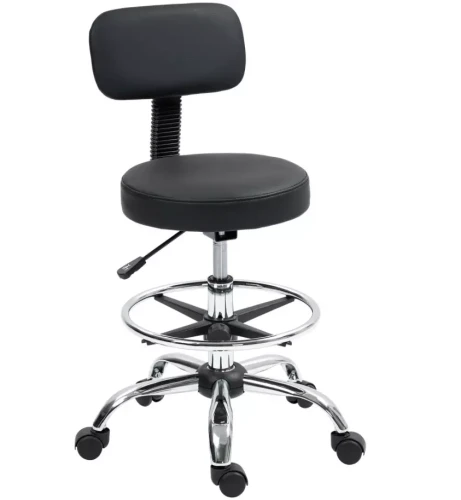 Erhöhter Kosmetik-Hocker mit Fußstütze