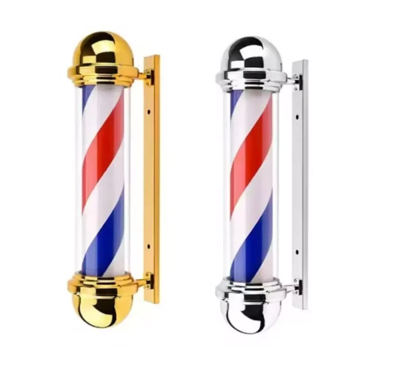 LED-Barber-Deckenleuchte – goldene oder silberne Barber Shop Pole Light