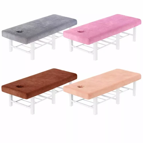 Velours-Bezug für Massagetisch | Spannbettlaken für Kosmetikliege  
