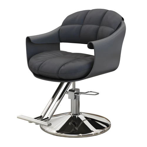 Friseurstuhl NOVA LUX | kosmetisch | drehbar mit Fußstütze und Rückenpolster (1)