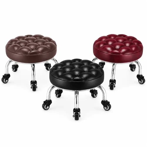 Kosmetik-Hocker auf Rollen | drehbar (1)