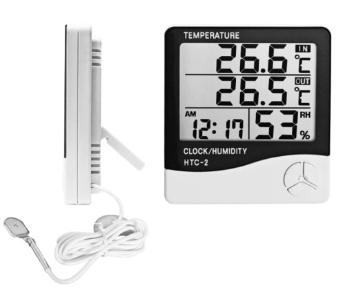 Hygrometer | Feuchtigkeitsmesser HTC-2 | 5-in-1-Gerät